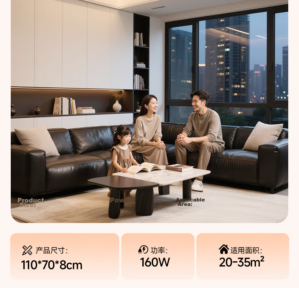 Kuka LED Ceiling Light Italian Style Smart Eye Protection Prey Living Room Bedroom Lighting Set for Three Bedrooms and Two Living Rooms [Installation Included] 42