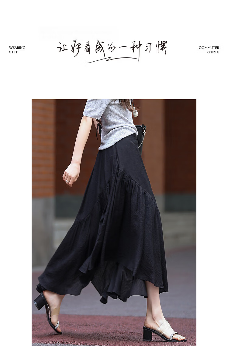 Demana [Artistic Utopia] Spring Design Irregular A-Line Fairy Pleated Mini Skirt for Women 13