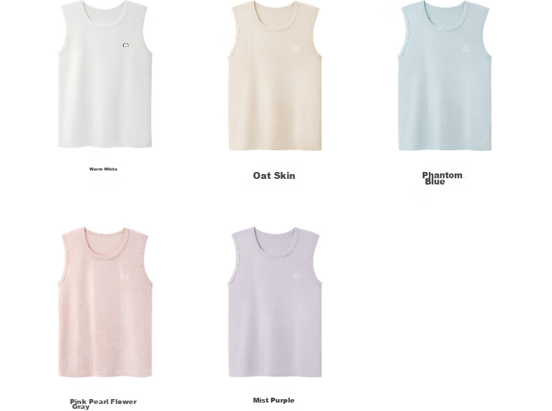Jiao Nei Cotton 301H Women's Vest 100% Pure Cotton Wide Shoulder Seamless Sleeveless Homewear Spring Summer Pajamas 12