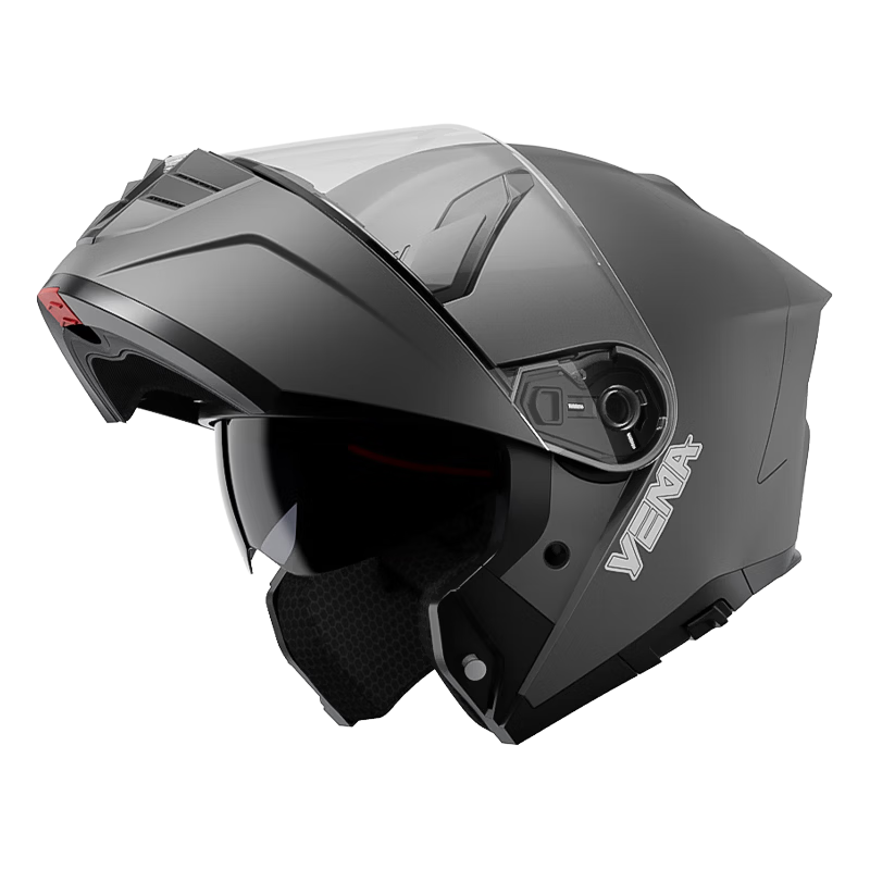 YEMA 3C Certified Motorcycle Helmet Unisex Flip-up Winter Full-face Four-season 932S Titanium Gray L