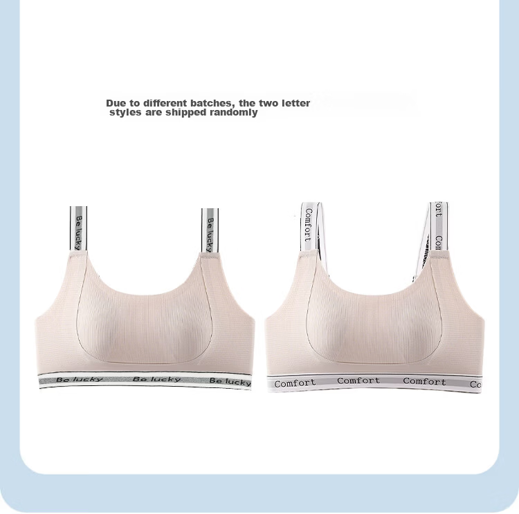 GUJIN Girls' Underwear Bra Development Stage 2-3 Thin Shockproof Sports Vest for High School and Middle School Students 10