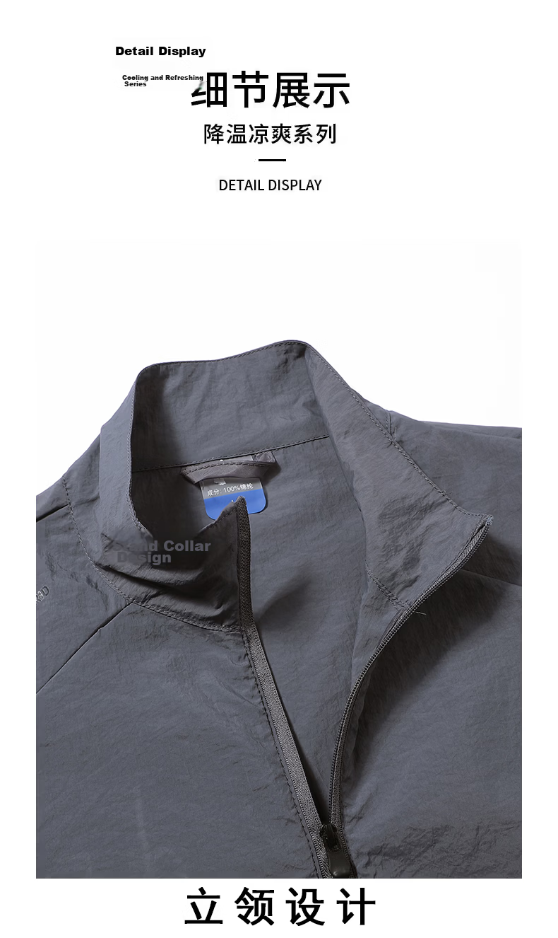 JEEP SPIRIT Men's Summer Lightweight Quick-Dry Sun Protection Jacket Thin Sunproof Fishing Shirt ZH9915 Dark Blue M 14