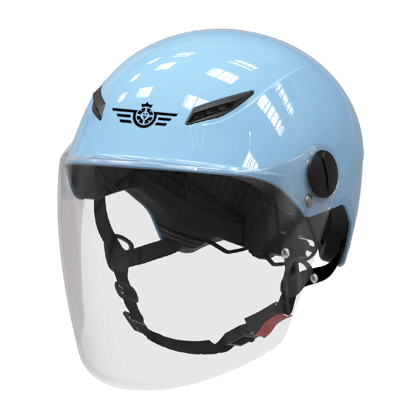 Mukino Premium 3C Certified Kids Electric Bike Helmet Summer Sun Protection Safety Cap for Boys and Girls Ages 3-14 Blue