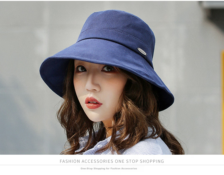 GLO-STORY Women's Sunshade Hat Thin Mesh Breathable Sun Protection Fisherman Hat Korean Style Casual Foldable UV Protection Bucket Hat 16