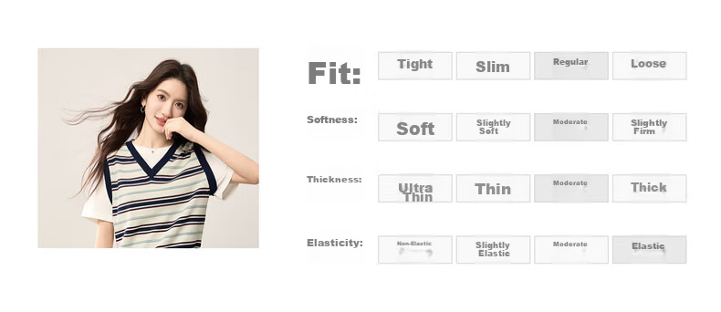 Sllsky College Style Colorblock Striped Patchwork Faux Two-Piece Wool Short Sleeve Knit Top Women 2026 Summer New Arrival 8