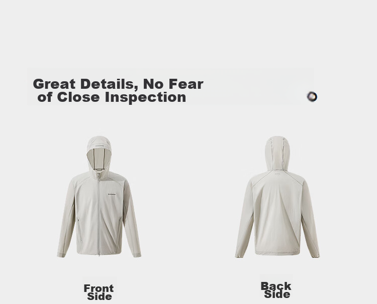 BOSIDENG Summer National Standard Original Yarn Sun Protection Jacket Men's UPF100+ UV Protection Hooded Sports Travel Coat 20