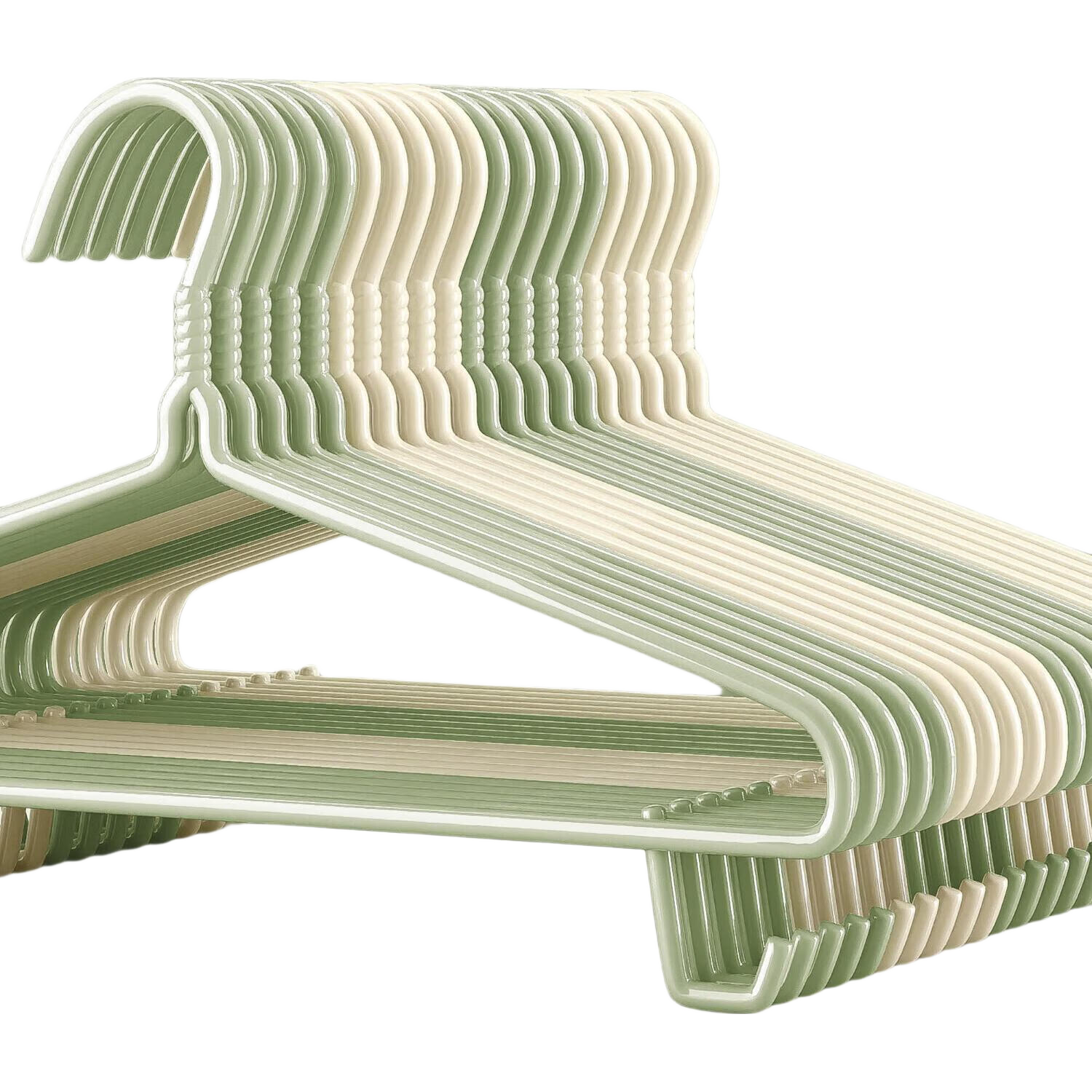 Baicaoyuan Clothes Hangers, Non-Slip Drying Rack, Adult Home Use, Thickened And Widened, Large Size, Clothes Hanger, 20 Pieces