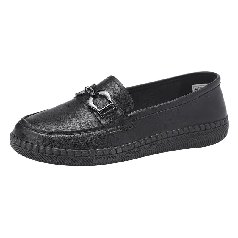 Taiheyuan Chunqiu Women's Soft Sole Casual Loafers Non-Slip Flat Slip-On Mom Mugwort Shoes