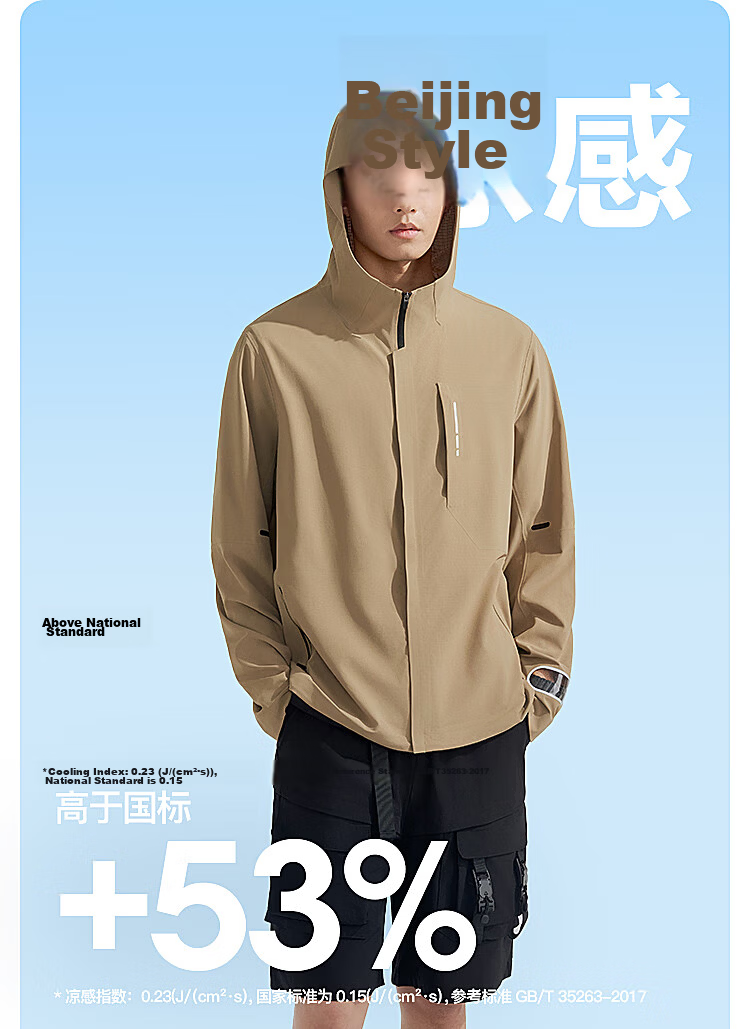 BOSIDENG Men's Summer Outdoor Fishing Sun Protection Jacket Water-Repellent UV Protection Breathable Cooling Pullover 21