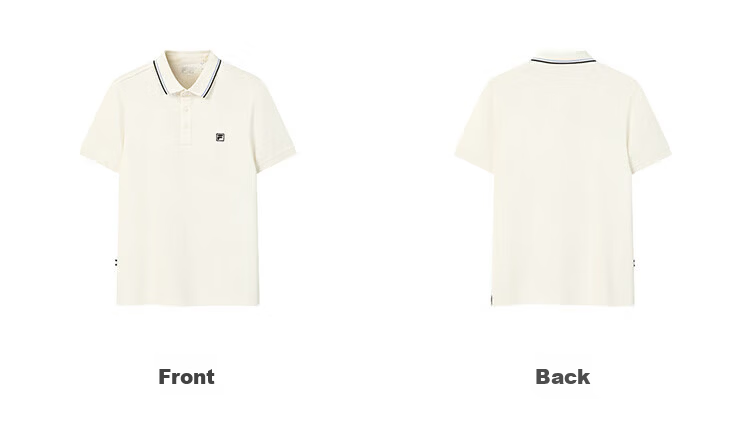 FILA Elite Men's Knitted Short Sleeve Polo Shirt 2026 Summer Simple Basic Casual Top 56