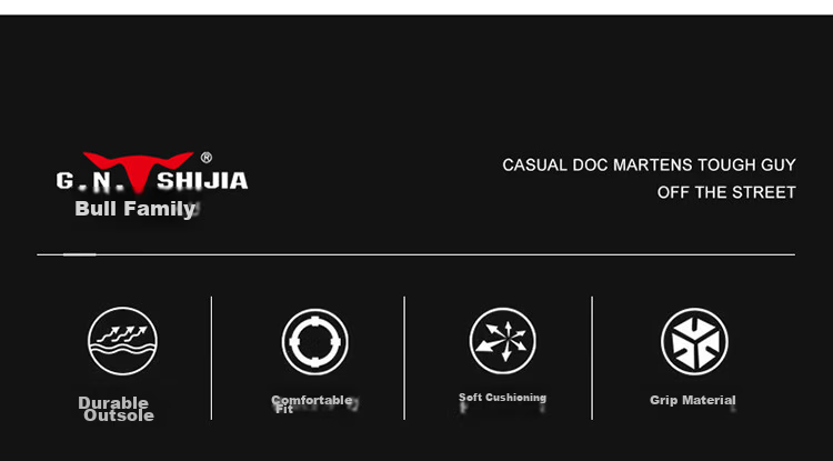 Bull Family Men's Cotton Shoes 2025 Winter New Plush Martin Boots Men's Thick Sole Cold-Resistant Snow Boots Outdoor Warm Shoes for Men 4