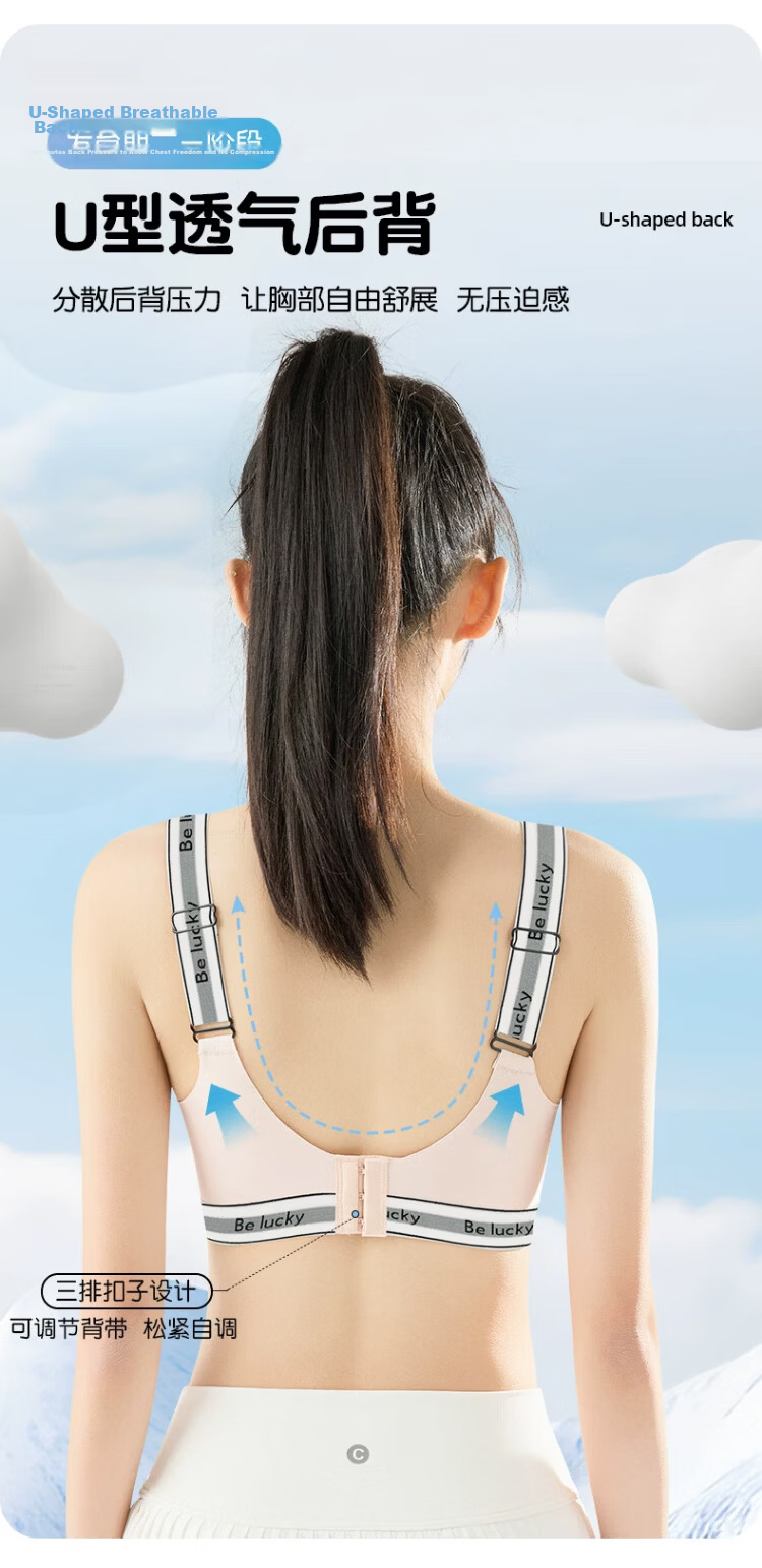 GUJIN Girls' Underwear Bra Development Stage 2-3 Thin Shockproof Sports Vest for High School and Middle School Students 8