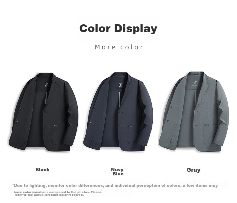 Mark Fairwhale Summer Lightweight Sun Protection Blazer Men's Spring Summer Trendy Casual Single-Breasted Cooling Ice Silk Breathable Suit Jacket 13