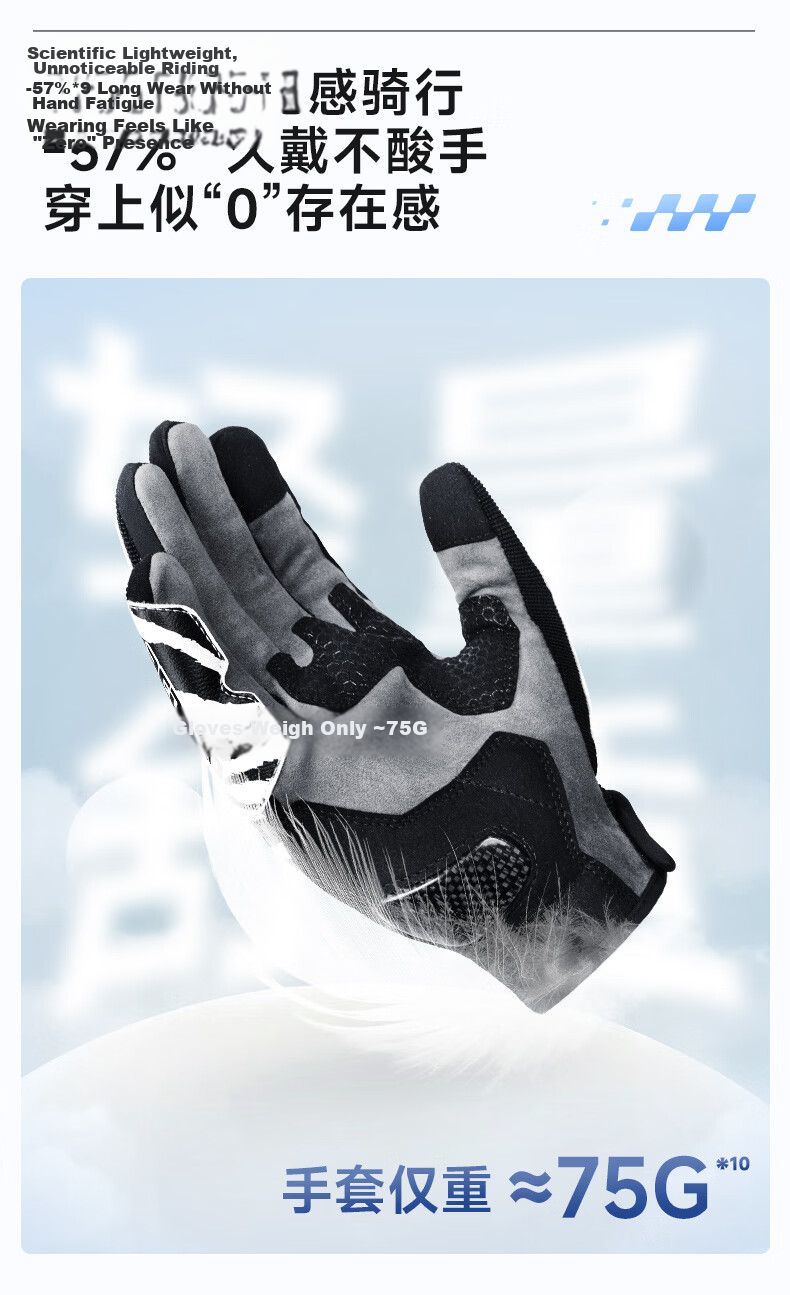 SCOYCO MC230 Motorcycle Gloves, Full-Finger Carbon Fiber Motorcycle Gloves, Anti-Fall, Wear-Resistant, Breathable, Suitable for Riding All Seasons, for Men And Wome 7