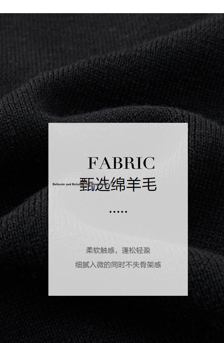 Demana Luxury Soft Merino Wool Spring Lightweight Office Deep V Straight Small Size Long Knit Women's Dress 3