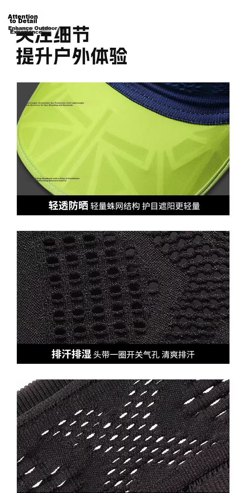 GOLOVEJOY Lightweight Breathable Sweat-Absorbing Outdoor Running Sun Hat Cap for Men and Women, Black 11