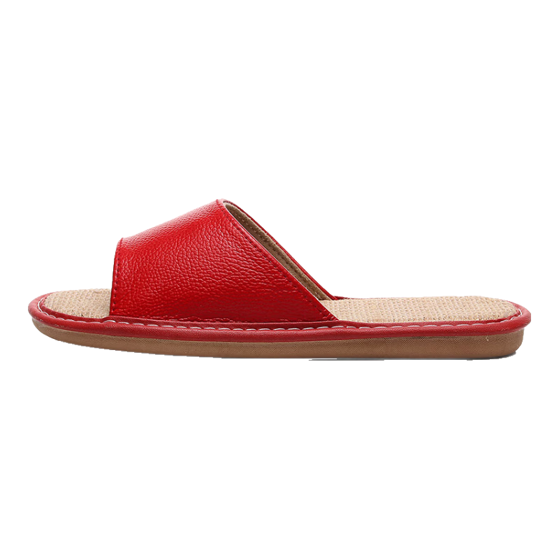 GUOLUOFEI Linen Slippers for Men And Women, All-Season Couple Indoor Non-Slip Cotton Linen Floor Sandals