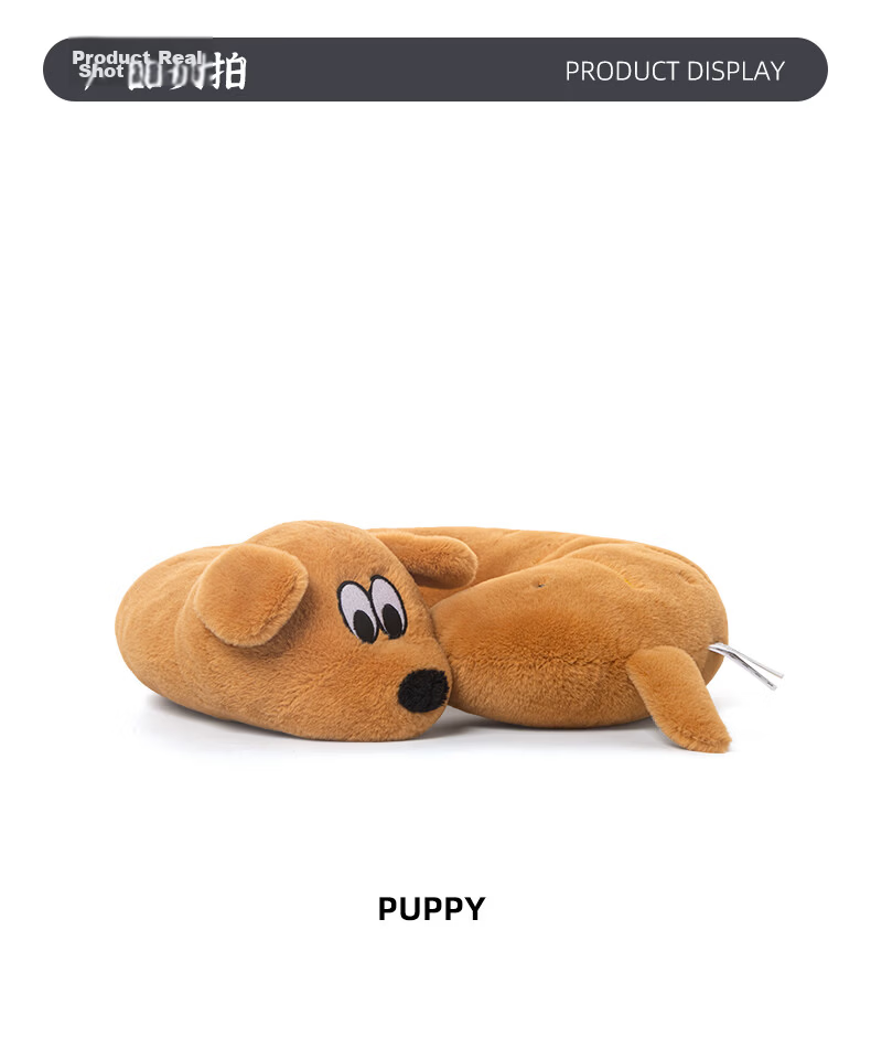 Zhuoqu Meat Floss Puppy Neck Pillow Plush Toy Cute Doll Sleeping Hug Pillow Graduation Gift for Girls 5
