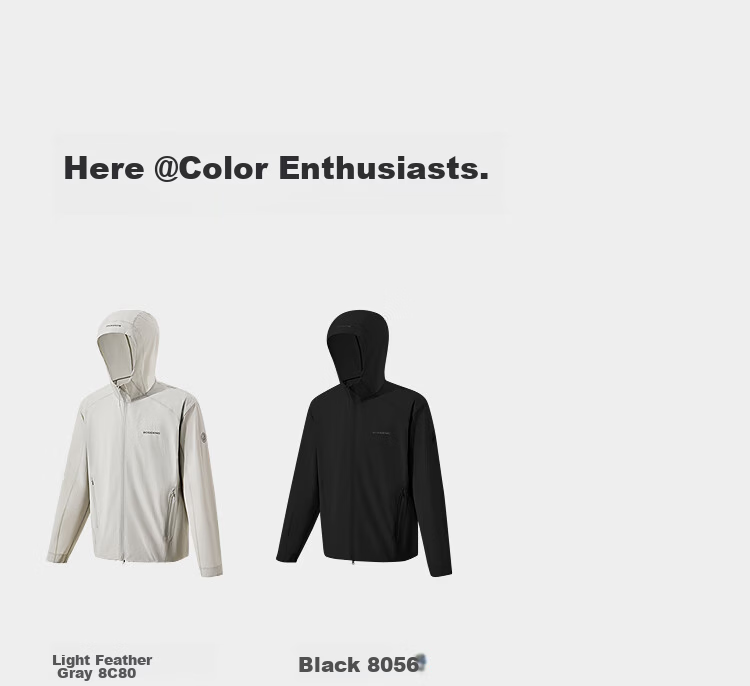 BOSIDENG Summer National Standard Original Yarn Sun Protection Jacket Men's UPF100+ UV Protection Hooded Sports Travel Coat 14