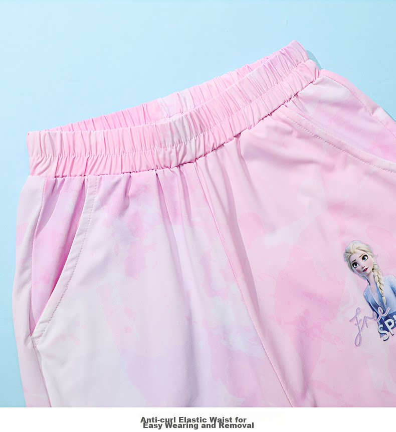 Disney Elsa Girls' Summer Mosquito-Repellent Pants Thin Children's Trousers UPF50+ 11