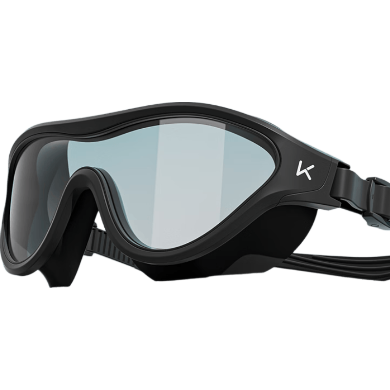 Keep Swimming Goggles HD Large Frame Waterproof Anti-Fog Prescription Swim Glasses Unisex Professional Diving Classic Black Plano