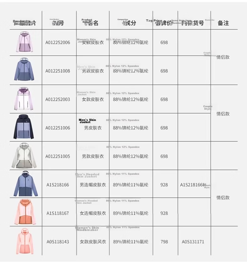 Camel Women's Zero-Feel Outdoor Sun Protection Cycling Summer Jacket UV Protection Couple Ice Silk Skin Jacket 39