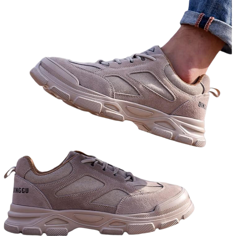 Dinggu Men's Safety Shoes Four-Season Slip-Resistant Durable Anti-Smash Anti-Puncture Steel Toe Worksite JD11822ZJ43