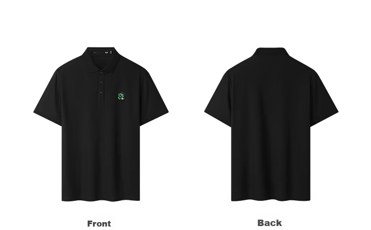 HLA Short-Sleeve Polo Shirt for Men, New Arrival [Fortune Print], Cool-Feeling Short-Sleeve Shirt for Men in Summer 23