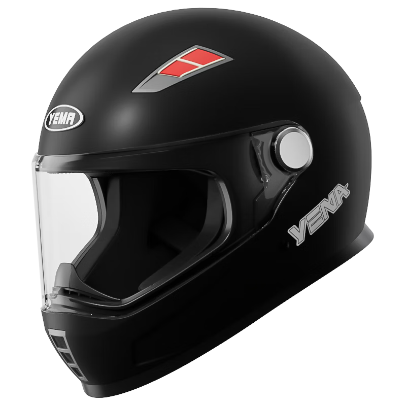 YEMA 3C Certified Motorcycle Helmet Men's Winter Warm Full Face Helmet Safety Cap Women's 851S Starry Black XXL
