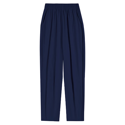 Langsha Ice Silk Quick-Dry Casual Pants for Women Summer New Small Size Sports Pants Cool Loose Thin Nine-Point Harem Pants