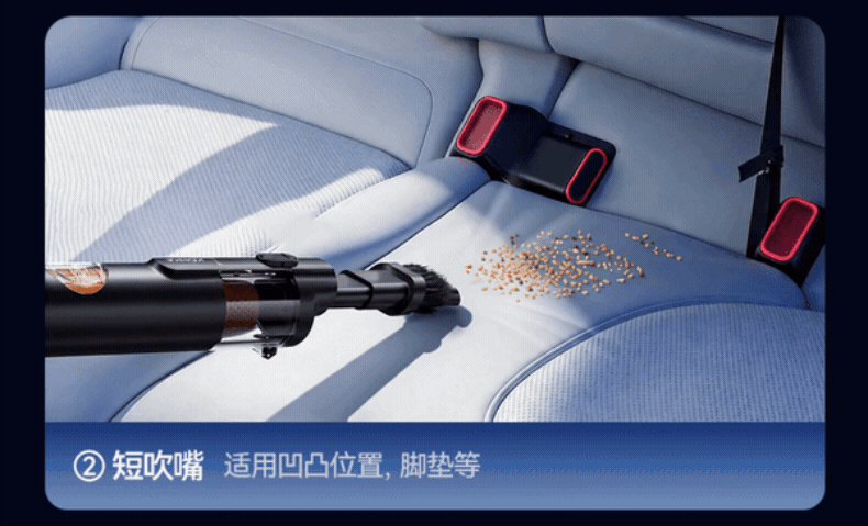 KONKA Car Vacuum Cleaner with Strong Suction, Wireless Handheld Vacuum for Cars And Home Use, Powerful Blowing And Suction All-In Machine, Portable Car Desktop Handheld Vacuum for Pet Hair 15