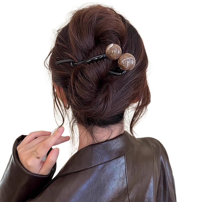 GECOMO Hair Claw Set of 4, Elegant Bun Maker Clips for Stylish Hair Accessories, Back of Head Hair Claws, 4 Pieces