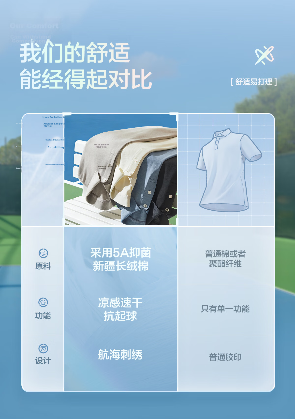 Hongdou Sailing Ice Cream Men's Moisture-Wicking Quick-Dry Sailing Embroidered Cool Short Sleeve Polo Shirt 12