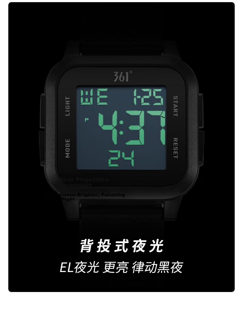 361° CET Final Exam Calendar Alarm Clock Timer Luminous Multifunction Casual Sports Digital Watch 6