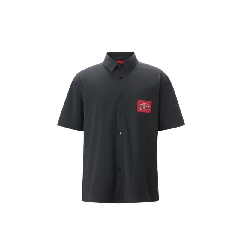 Biyinlefen [Palace Museum Court Culture Collaboration] 2026 Spring New Men's Casual Easy-Care Short Sleeve Shirt
