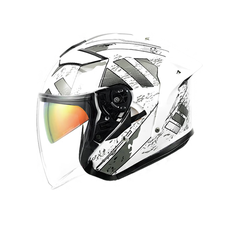 RSV Motorcycle Helmet 3/4 Open Face Electric Vehicle 3C Certified Half Helmet Unisex Four Seasons Safety Cap L