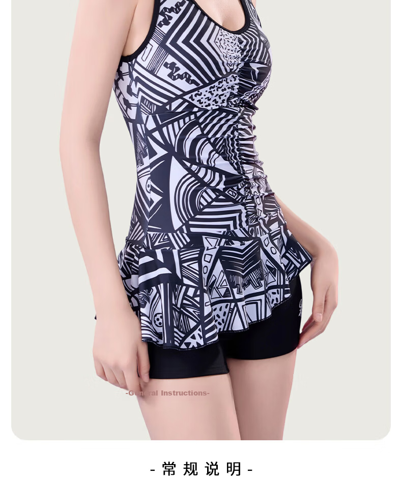 LangSha Women's One-Piece Slimming Modest Swimsuit for Swimming, Hot Springs, Beach, and Vacation 20