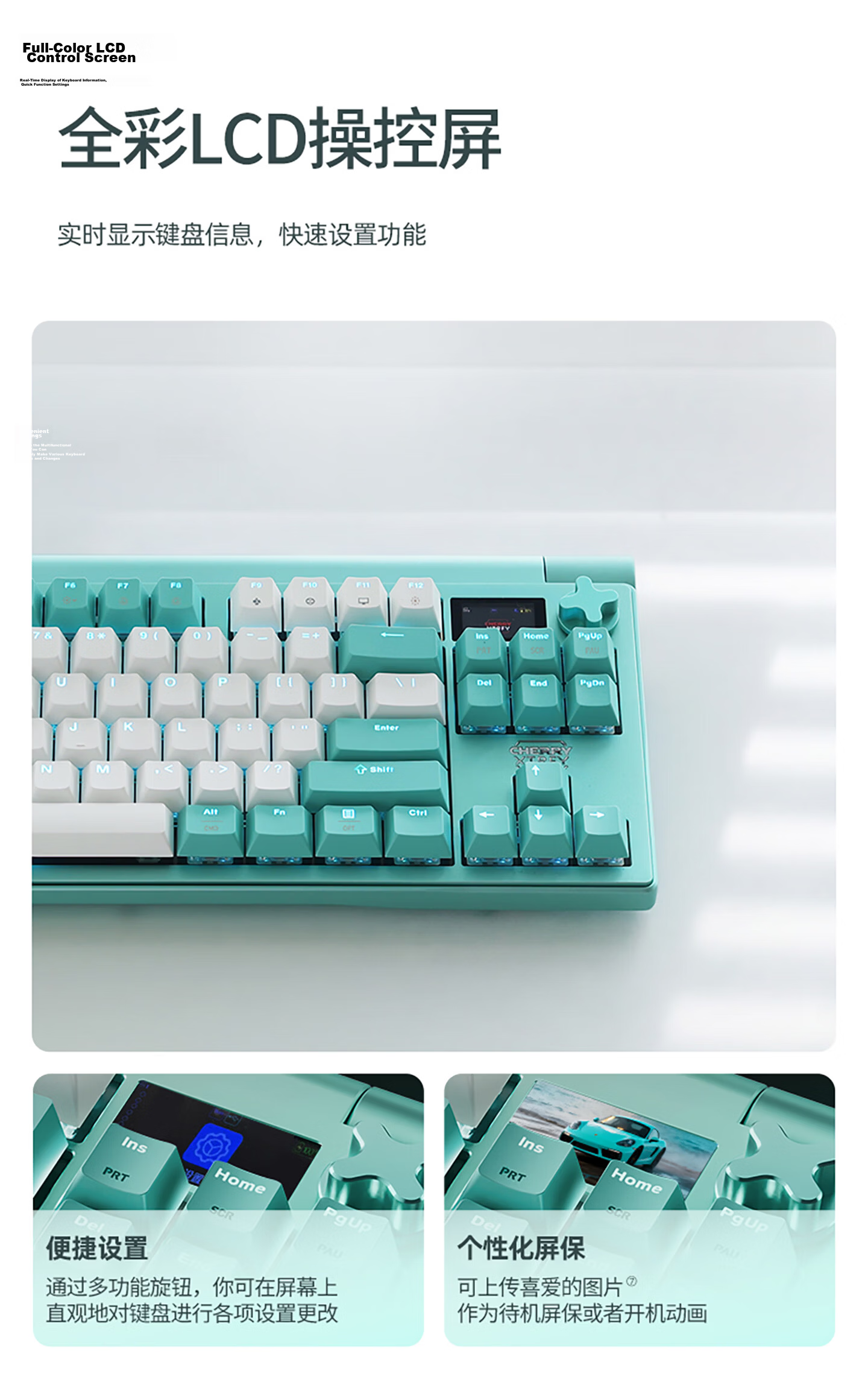 CHERRY MX8.3 PRO Orange Black Wireless Mechanical Keyboard Customizable Hot-Swappable RGB Bluetooth Tri-Mode Aluminum PUBG Valorant Delta Gaming 12