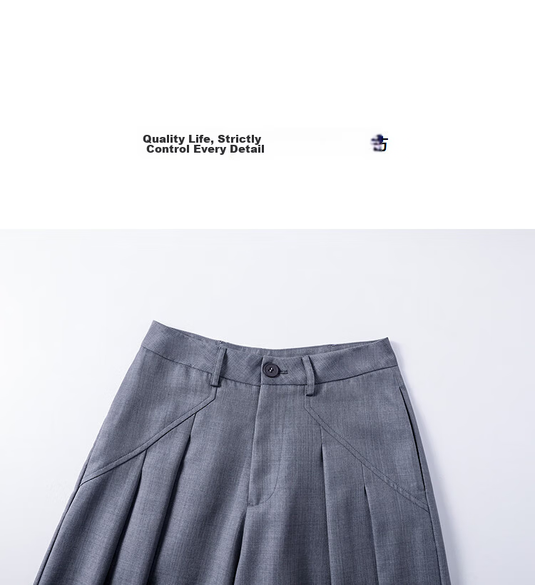 Demana [Smart Leisure] Spring Intellectual Minimalist Pleated Draped Wide-Leg Loose Casual Pants for Women High-End Feel 12