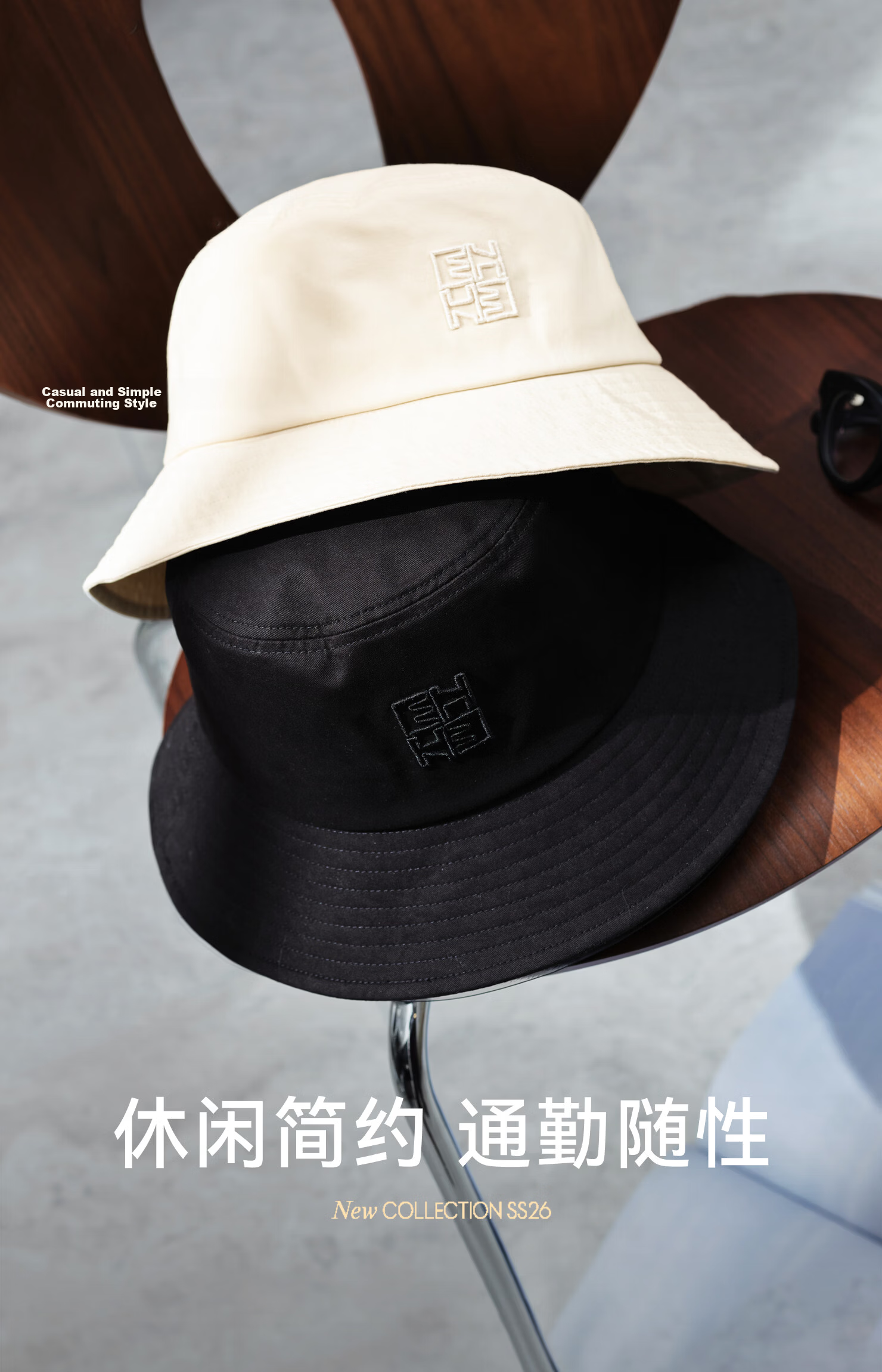 ELLE HOMME 100% Cotton Men's Fisherman Hat UV Protection Foldable Casual Embroidered Commuter Cap 2