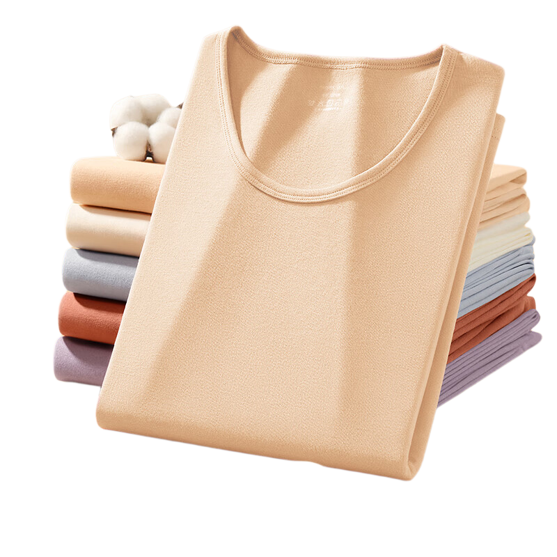 Urban Beauty 100% Cotton Thermal Underwear Set for Women Autumn Top and Bottom Thin Winter 10A Antibacterial Anti-Mite Anti-Static