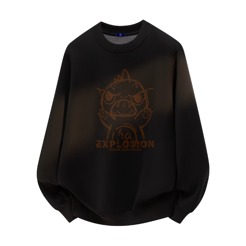 GENIOLAMODE Fleece-Lined Sweatshirt for Men, Winter 2026 New Style, Thickened Round Neck Inner Layer, Long-Sleeve Pullover T-Shirt for Me