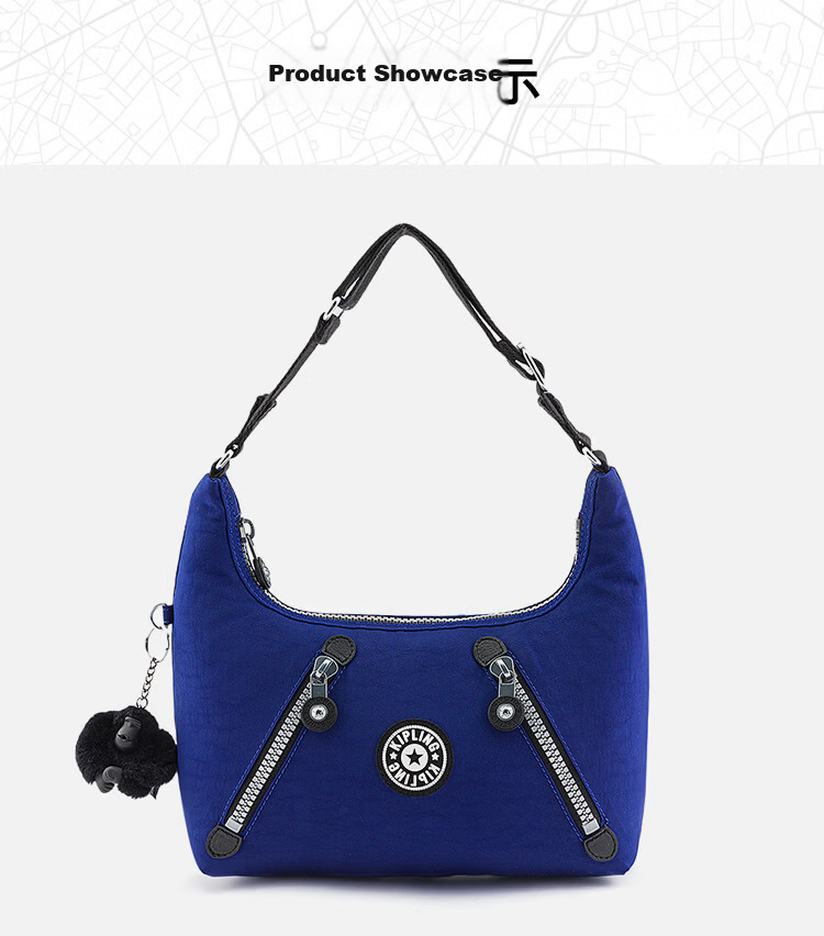 Kipling Fashion Trend NIKKI Blue Women's Shoulder Bag Birthday Gift Crossbody Bag Blue 5
