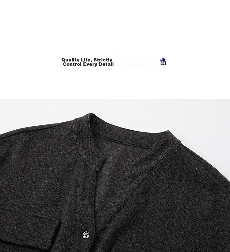 Demana [with Hyaluronic Acid] Spring Urban Commuter V-Neck Half-Placket Pocket Drop Shoulder Loose Women's Knit Dress 12