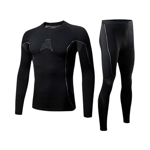 BOPRUIEY Ski Quick-Dry Set Autumn Thermal Underwear for Men and Women, Warm Functional Antibacterial Breathable Sports Base Layer