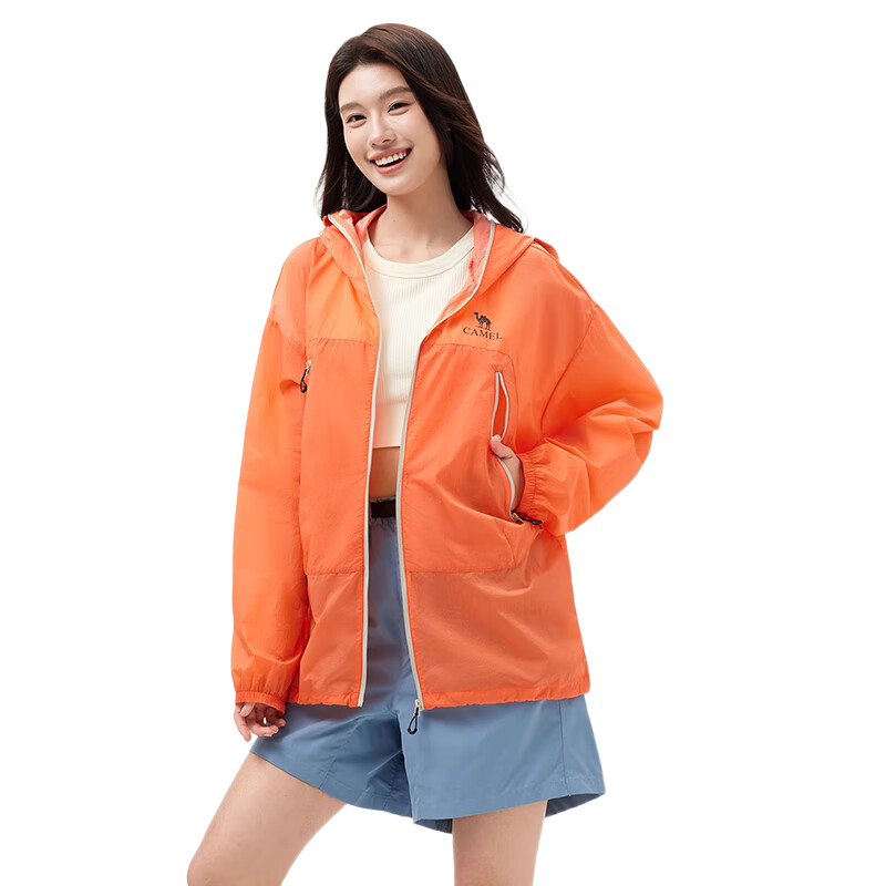 CAMEL [Wang Junkai's Choice], Sun Protection Clothing UPF50+, Breathable Cool-Feeling UV Protection Outdoor Fishing Jacket