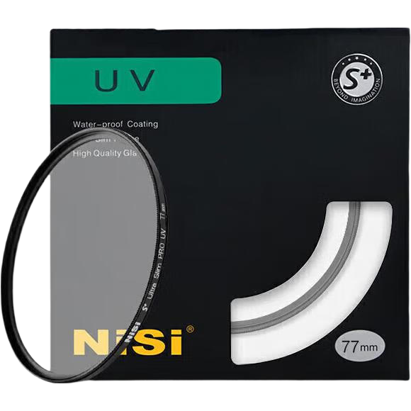 NiSi Ultra-Thin UV Filter for Camera Lenses, 77mm UV Filter for DSLR And Mirrorless Cameras, Protective Filter, Accessory for DSLR And Mirrorless Cameras, Standard UV Filter, Suitable for Canon, Nikon, Sony