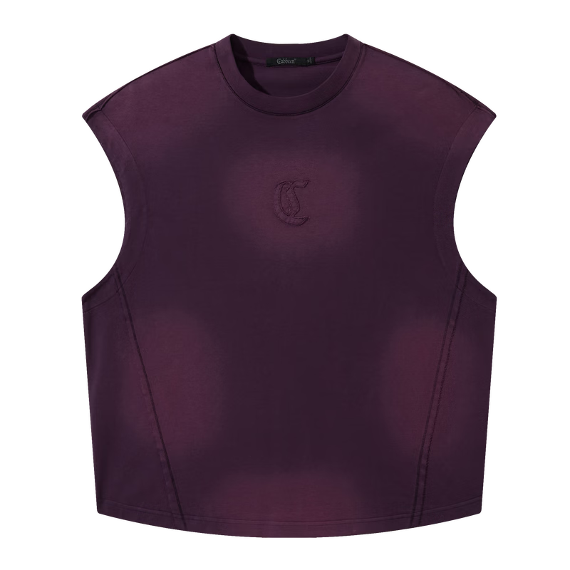 CABBEEN Applique Embroidered Logo Men's Trendy Casual Comfortable Soft Breathable Vest 2026 Summer