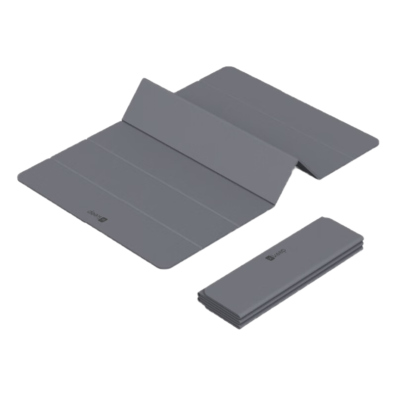 Keep Foldable Yoga Mat Fitness Mat Non-Slip Shock Absorption Portable Nap Mat for Primary School Students Extra Wide 80cm Mat Ultimate Gray