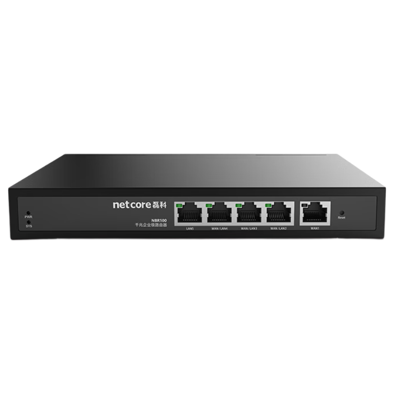 Netcore NBR100 Enterprise Wired Router, Full Gigabit with Multiple WAN Ports, Supports Broadband Aggregation/Load Balancing/Cloud Management, Stable with up to 100 Devices